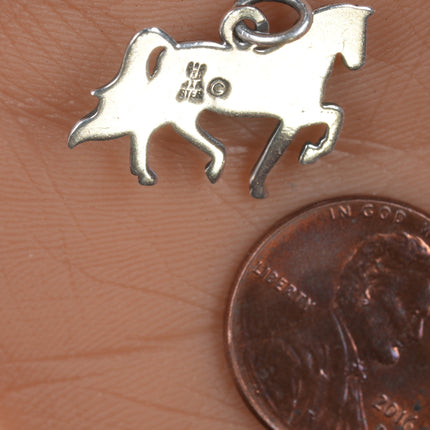 Retired James Avery Prancing Horse charm in sterling