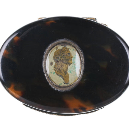 c1810 French Tortoise Shell Snuff Box