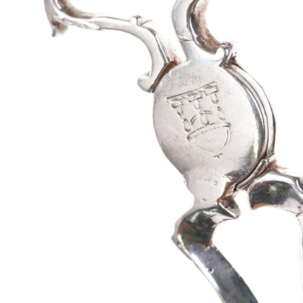 18th Century Armorial silver Sugar Nips