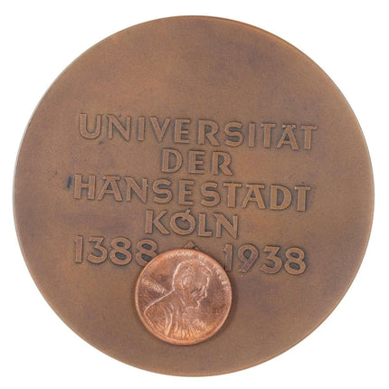 Wolfgang Wallner(1884-1964) Bronze Medal 1938 University of Cologne 550th annive