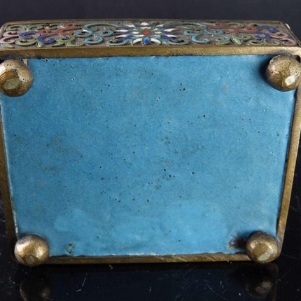 c1900 Chinese Cloisonne Box