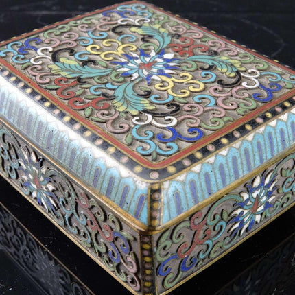 c1900 Chinese Cloisonne Box