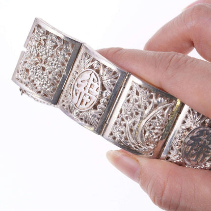 Vintage Chinese silver bracelet