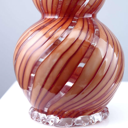 c1960 Ercole Barovier Striato Murano Art Glass Vase