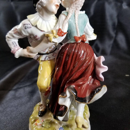 Antique Royal Vienna Tyrolean Dancers Figural Group