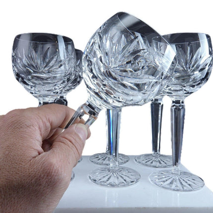 7 Waterford Ashling Hock Wine Glasses 7.5" x 3.25"