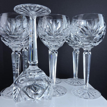 7 Waterford Ashling Hock Wine Glasses 7.5" x 3.25"