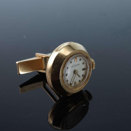 c1960's 14K Gold Jaeger LeCoultre  Watch Cufflink