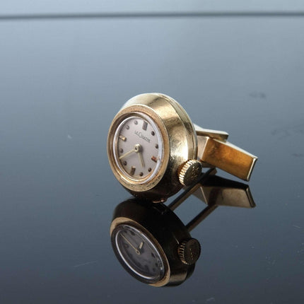 c1960's 14K Gold Jaeger LeCoultre  Watch Cufflink