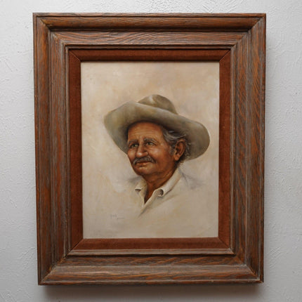 Betty Allison Texas Cowboy Oil on Canvas