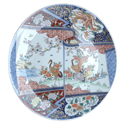 c1880  15 5/8" Japanese Imari Charger with nice Hand Painted decoration