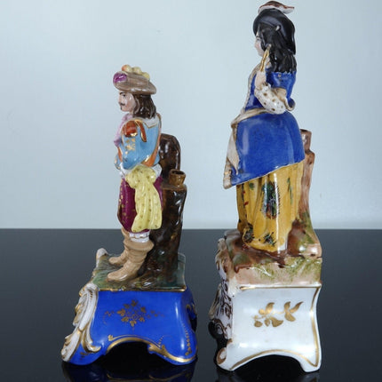 c1840 French Old Paris Porcelain Scent Bottles