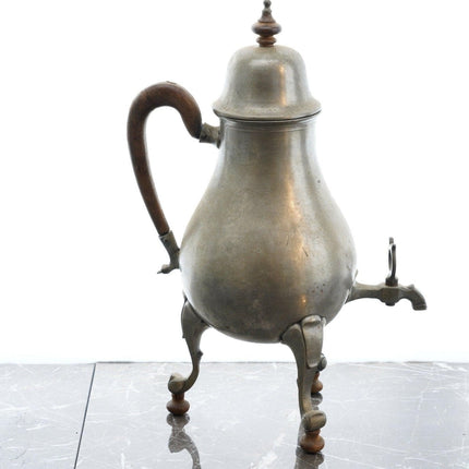 c1790 Pewter Coffee Urn Los Angeles County Fair Ribbon