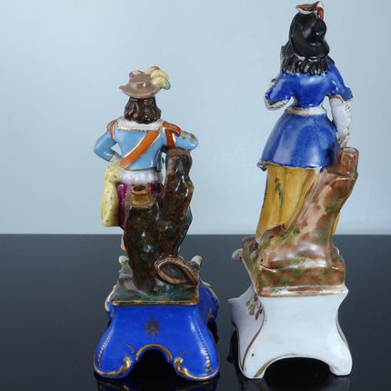 c1840 French Old Paris Porcelain Scent Bottles