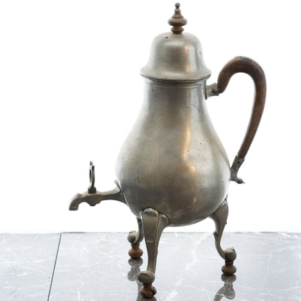 c1790 Pewter Coffee Urn Los Angeles County Fair Ribbon