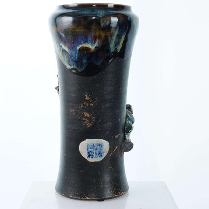 大型明治时期墨田川日本花瓶