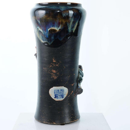 Large Meiji Period Sumida Gawa Japanese vase