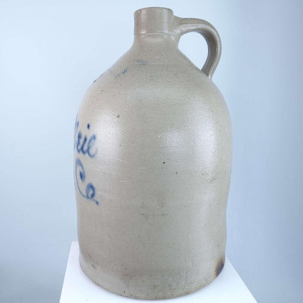 John O'Neil, Whitehall, New York Stoneware Whiskey Advertising Jug