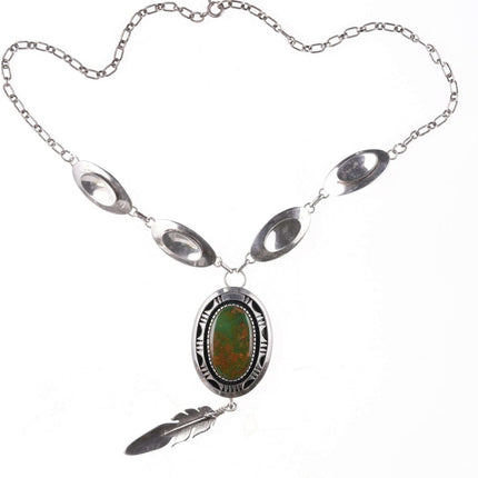 Marian Nez Navajo Sterling and turquoise necklace