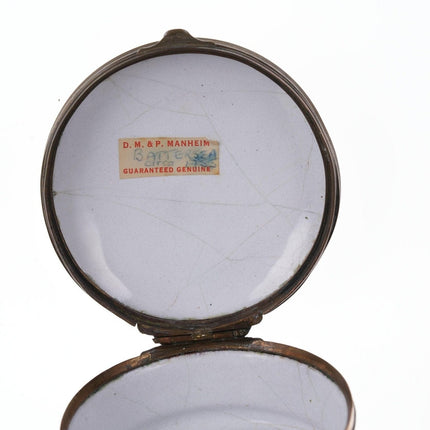 c1750's Battersea snuff box d