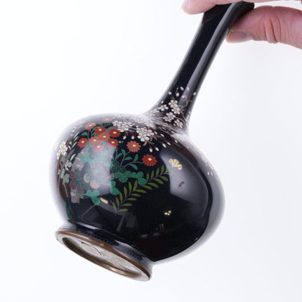 Antique Japanese Meiji period cloisonne vase