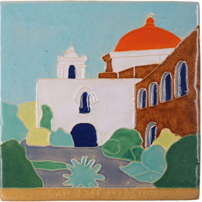 San Antonio Texas San Jose Mission Pottery Tile