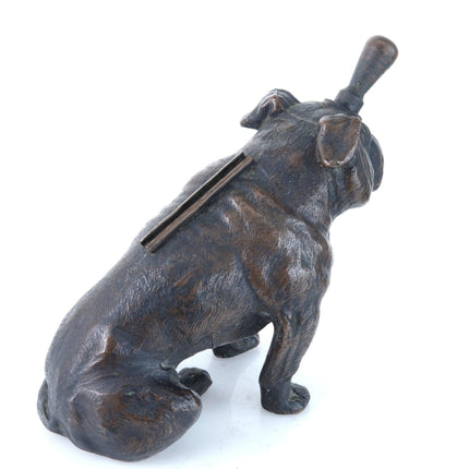 1930's Ronson Art Metal Works English Bulldog Table Lighter