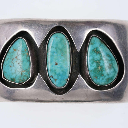 Vintage Southwestern Sterling Turquoise cuff bracelet