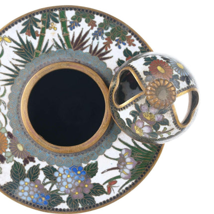 um 1900 Antikes Cloisonné-Räuchergefäß