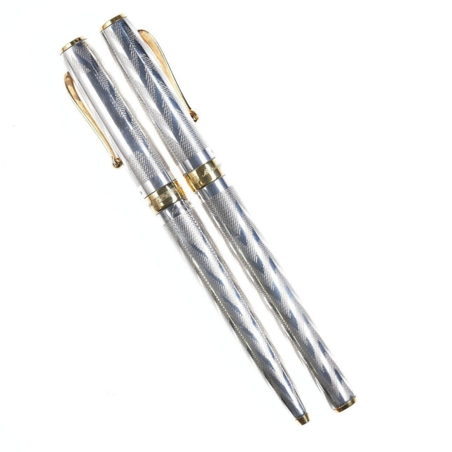 Sterling italienisches Montegrappa 402 Stiftset aus den 1980er Jahren