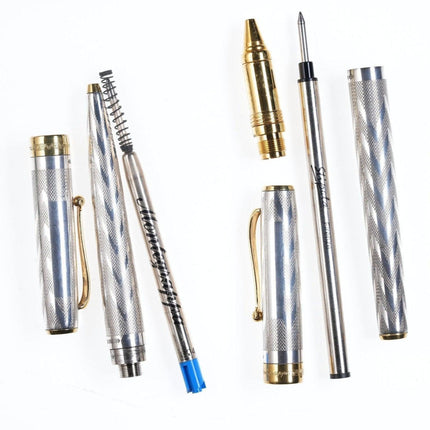 Sterling italienisches Montegrappa 402 Stiftset aus den 1980er Jahren