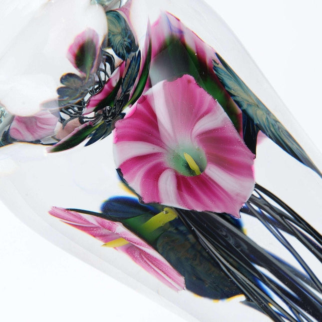 Jeremiah Lotton Multi-Flora art glass vase