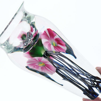 Jeremiah Lotton Multi-Flora art glass vase
