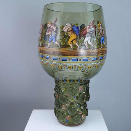 Huge c1880 Lobmeyr Bohemian Goblet