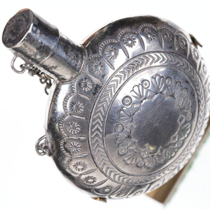 Antike Navajo Sterling Silber Tabak-Kantinenflasche