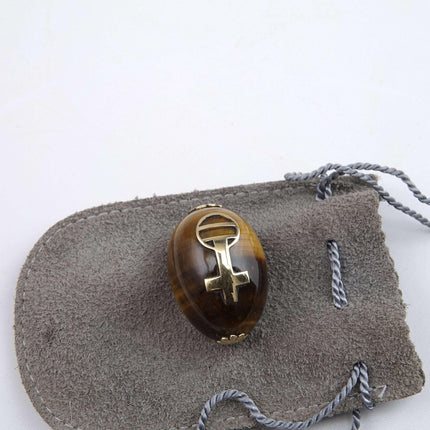 Ilias Lalaounis (1920-2013) 18k gold on Tigers Eye Easter Egg