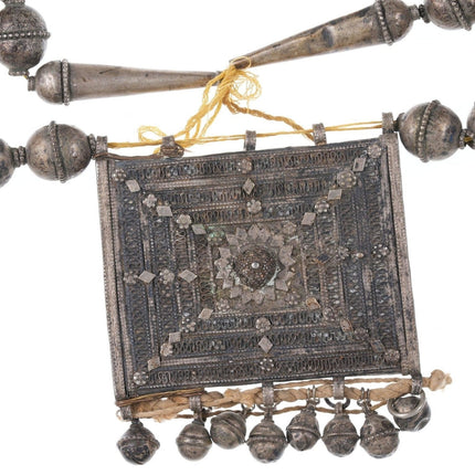 Antike Tribal-Silberhalskette