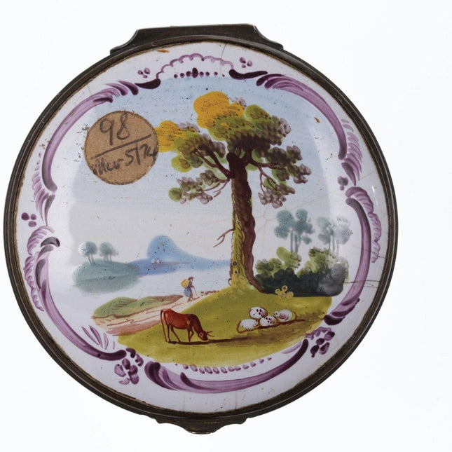 c1750's Battersea snuff box n