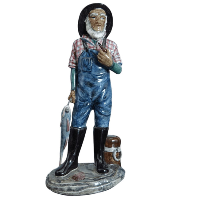 c1950 Gort American Art Pottery Figure Of "American Fisherman ca1870"