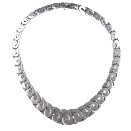 17" Heavy Retro Mexican Sterling choker