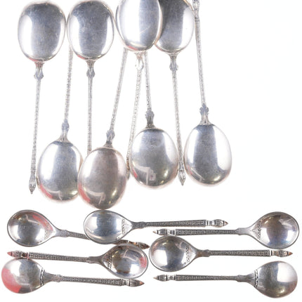 Antique Continental Silver Dessert/demitass spoon set