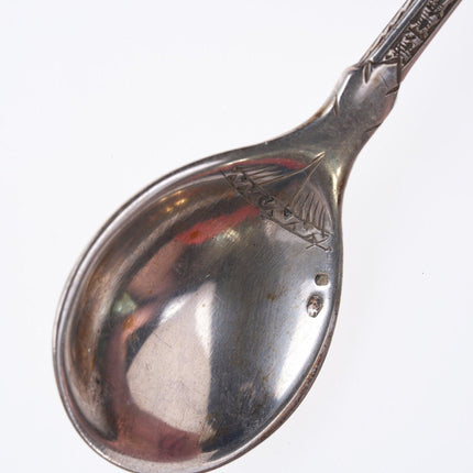 Antique Continental Silver Dessert/demitass spoon set