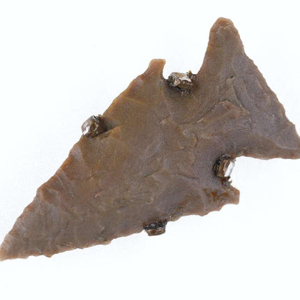 Mini Travis County Austin Texas arrowhead found in 1943 with letter