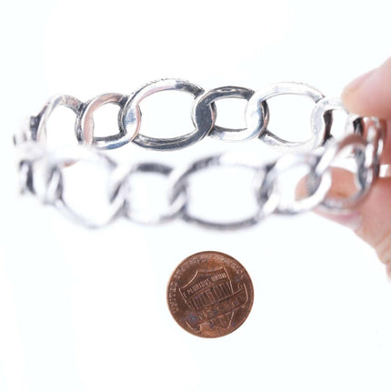 Retro Sterling Chain link bangle