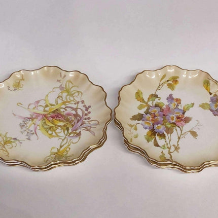 c1884 Royal Doulton Botanical Desert Service 8-tlg