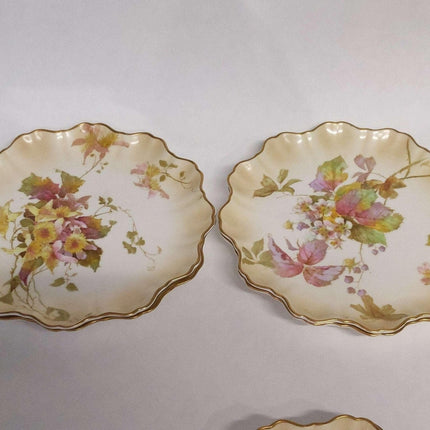 c1884 Royal Doulton Botanical Desert Service 8 pc