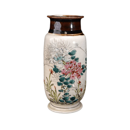 Japanische Satsuma-Vase aus der Meiji-Zeit um 1880