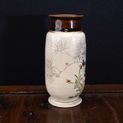 Japanische Satsuma-Vase aus der Meiji-Zeit um 1880