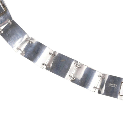 Mid Century Modernist Mexican Silver Bracelet