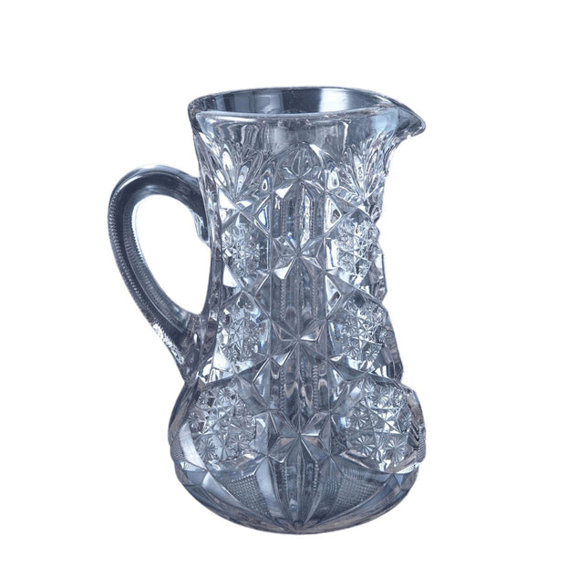 c1900 EAPG Formgeblasener Wasserkrug Frühes amerikanisches Musterglas